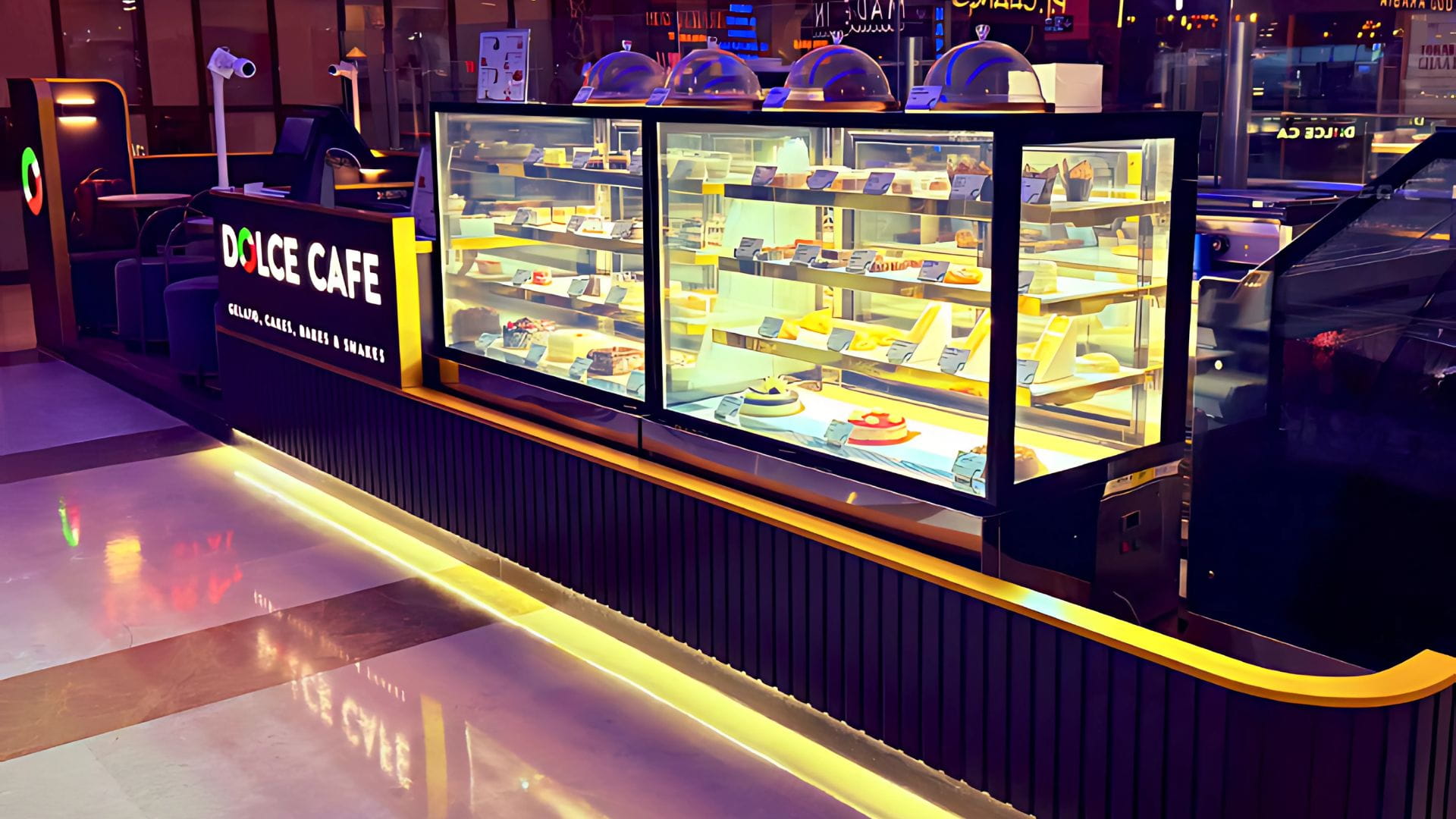 Dolce Cafe Kiosk Counter and Seating